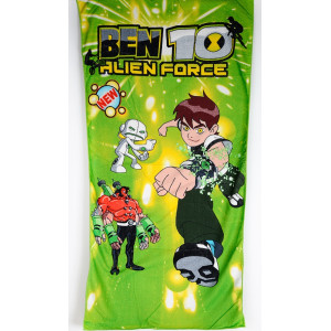 Красива кърпа за плаж Бен 10 Красива кърпа за плаж Бен 10